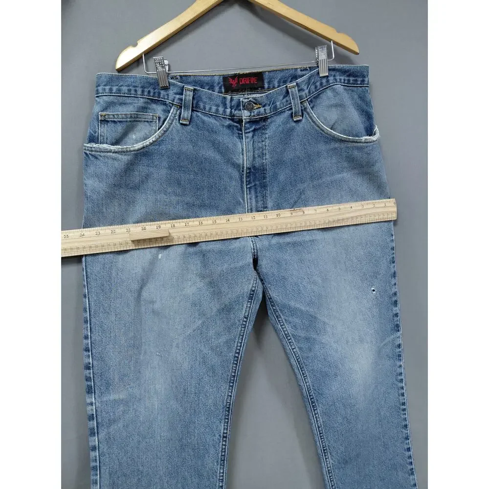 Drifire Flame Resistant Blue CAT 2 Workwear Jeans Men See Measurements